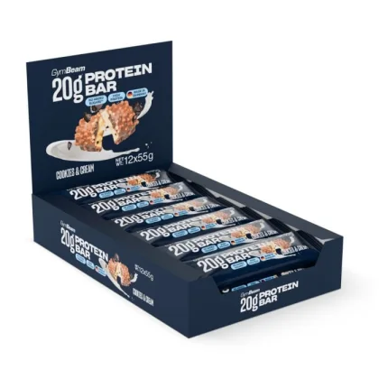 GymBeam 20 g Protein bar cookies & cream