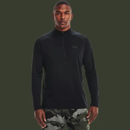 Under Armour Pánske Tričko Tech 2.0 1/2 Zip Black MM