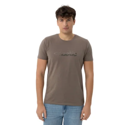 Férfi rövid ujjú póló VOLCANO T-SMUGE-BEIGE