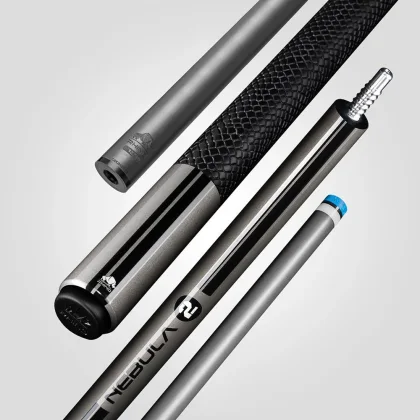 Pool biliardové tágo Rhino Nebula 2 Charcoal Gray karbonová špica 12,4mm Sport Wrap