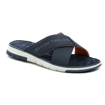 Tom Tailor 7480210004 modré pánské nazouváky