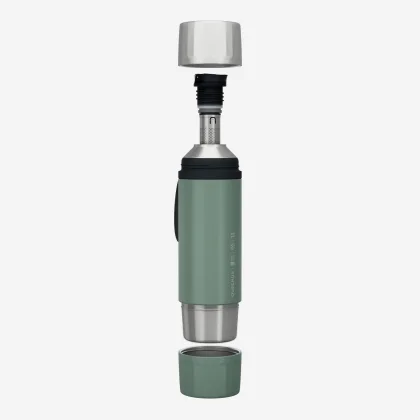 QUECHUA Antikorová termoska s filtrom 900 1l zelená bez