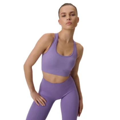Dámska tréningová športová podprsenka 4F SPORT BRA F242-51S-VIOLET