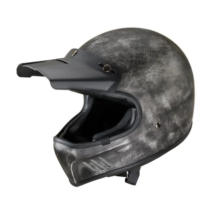 Moto prilba W-TEC Retron Farba žíhaná strieborná,