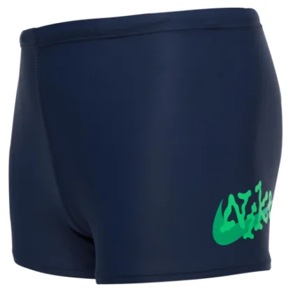 Chlapčenské plavky NIKE SWIM Scribble Square Leg-440-Midnight Navy