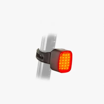 Author Světlo zad. Cubus USB CobLed 50 lm (černá/červené-sklo)