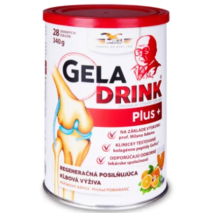 GELADRINK Plus kĺbová výživa pomarančový nápoj 340 g
