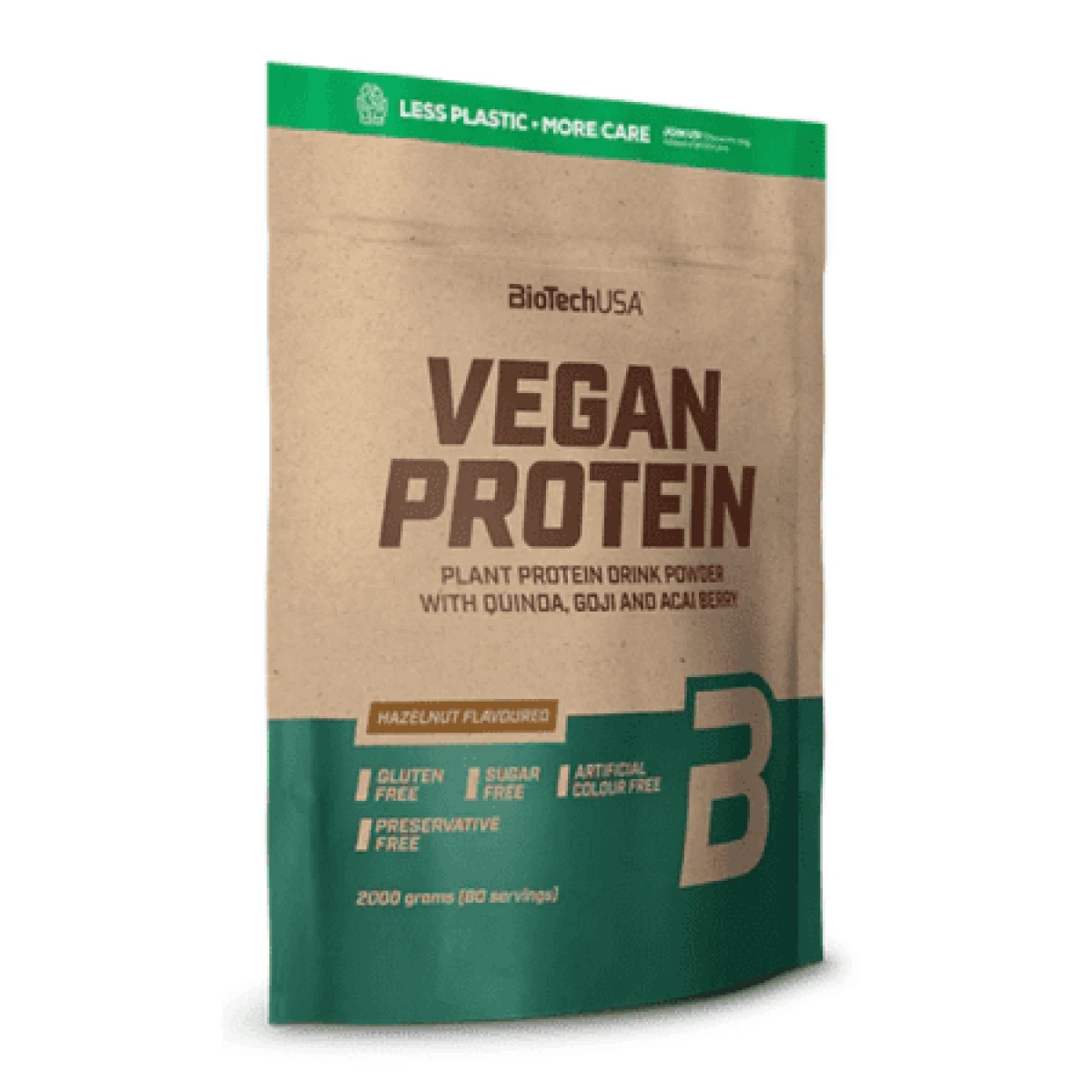 BIOTECHUSA Vegan protein lieskový orech 2000 g · záber 1