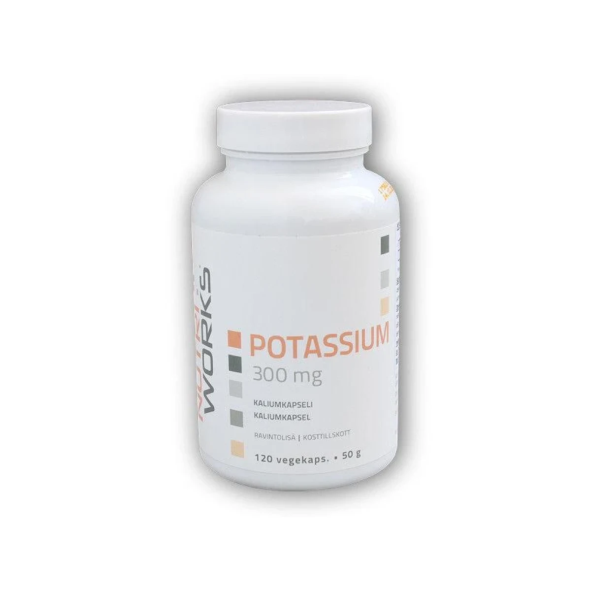 NutriWorks Potassium 300mg 120 kapslí · záber 2