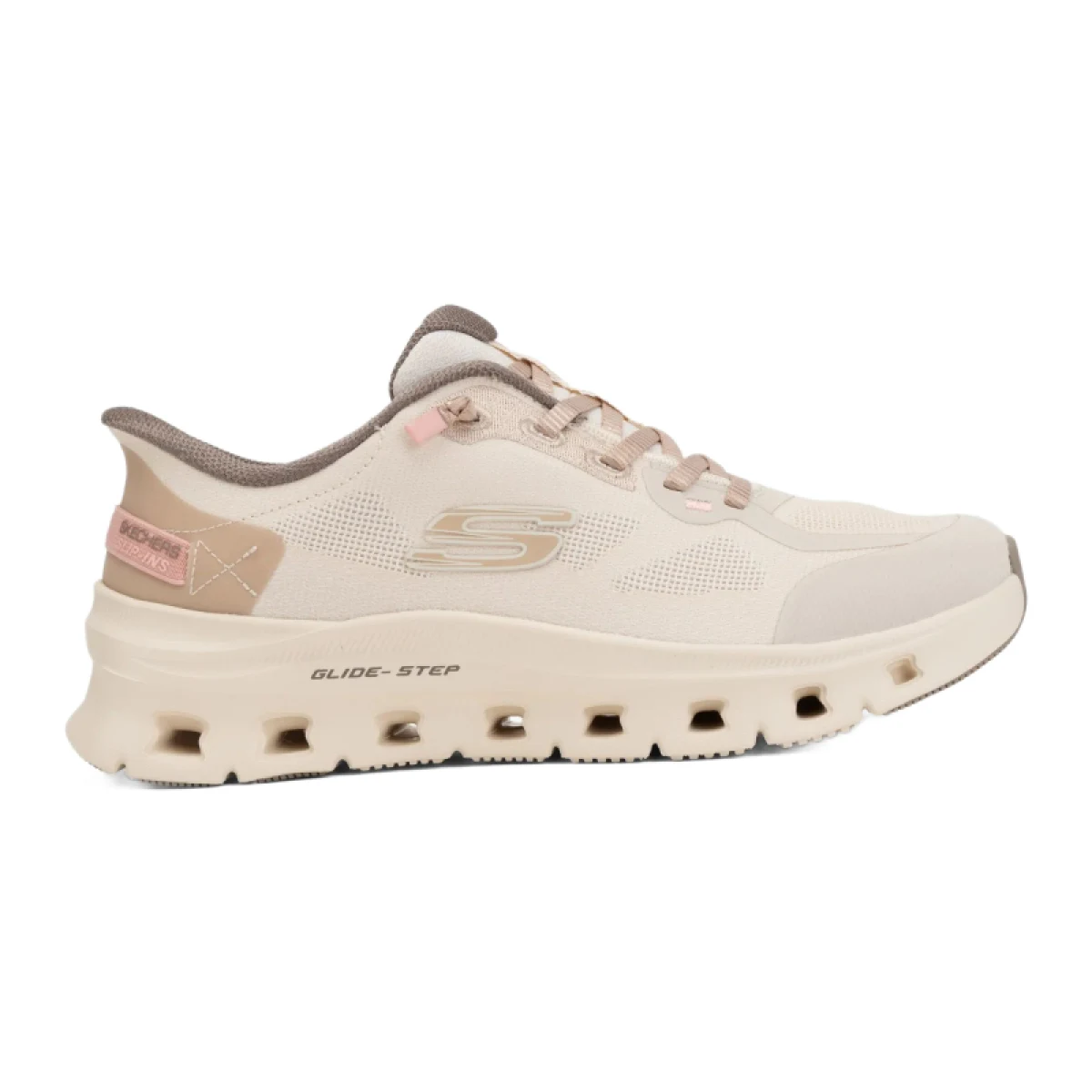 Dámska rekreačná obuv SKECHERS Glide Step Pro Puremotion Slip-Ins W natural brown · záber 2