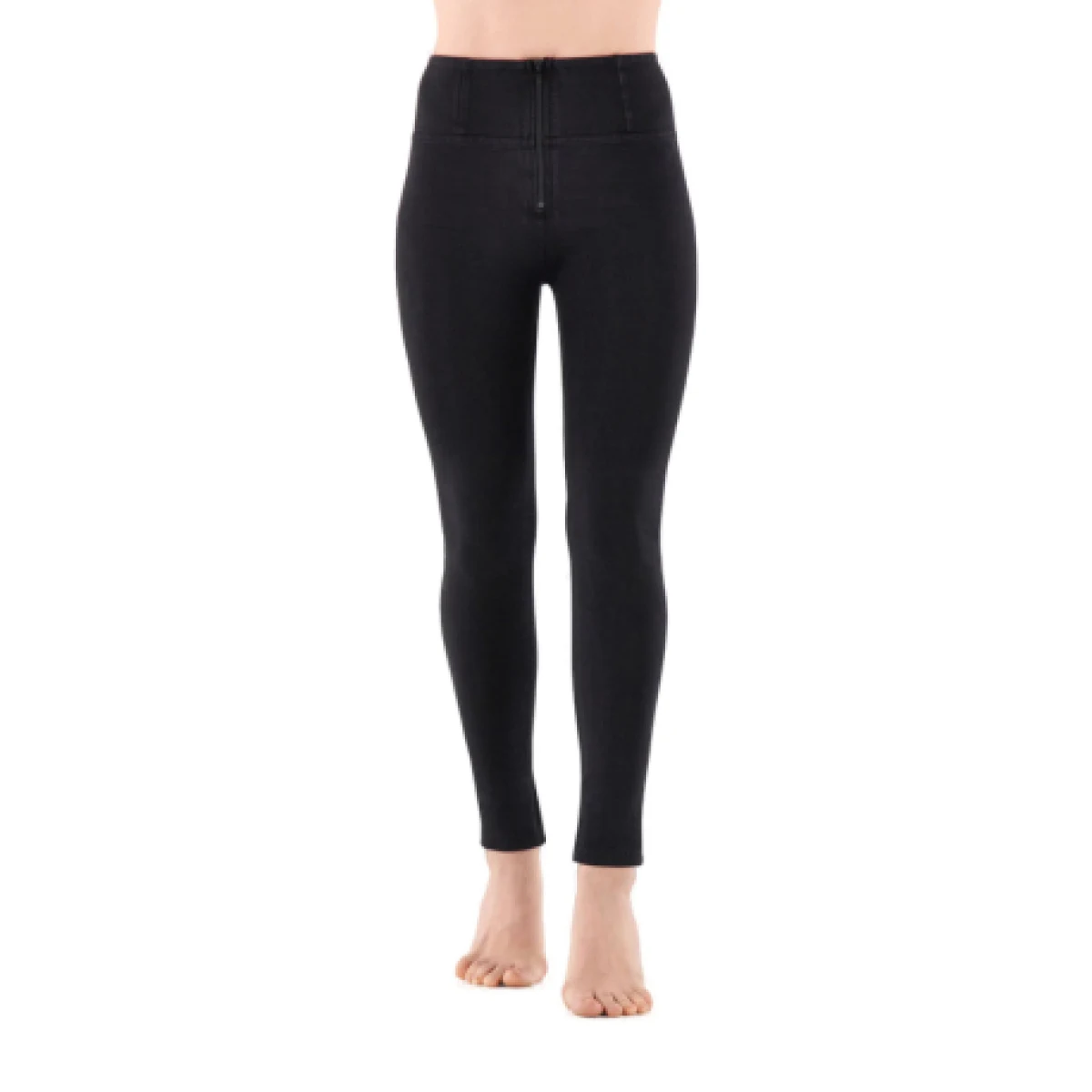 Női jeggings nadrág FREDDY WR.UP® skinny high waist push up jeggings in organic fabric-Black · záber 1