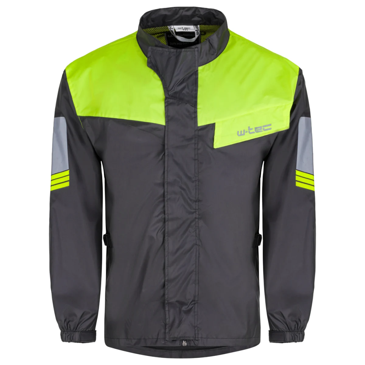Moto pláštenka W-TEC Igava Farba čierna-fluo zelená, · záber 2
