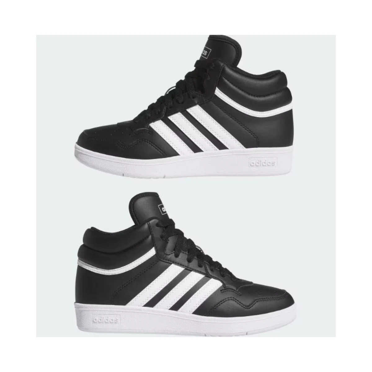 Juniorská rekreační obuv ADIDAS Hoops 4.0 Mid Jr core black cloud white core black · záber 5