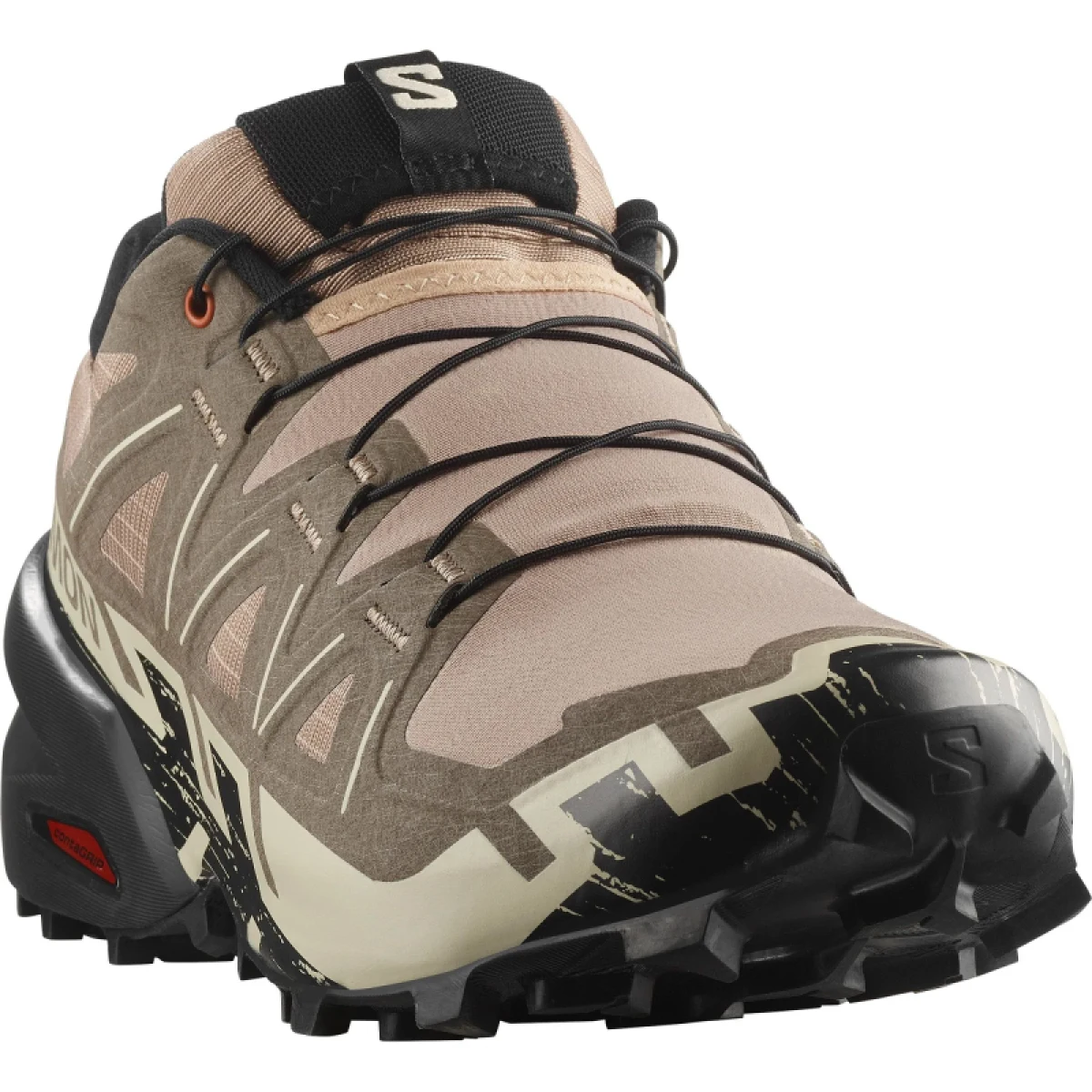 Pánska bežecká trailová obuv SALOMON Speedcross 6 M natural black almond milk · záber 3