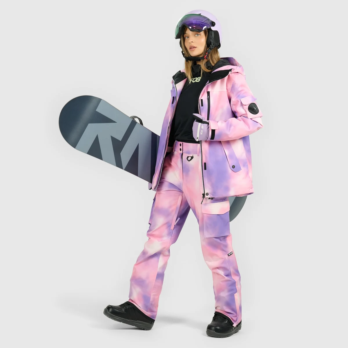 Dámská snowboardová bunda membrána 15000 - multicolor · záber 2