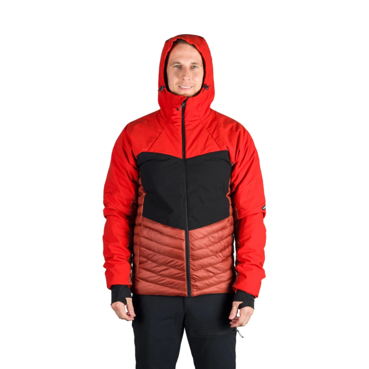 Pánská turistická bunda NORTHFINDER EMERYK-361redblack · záber 3