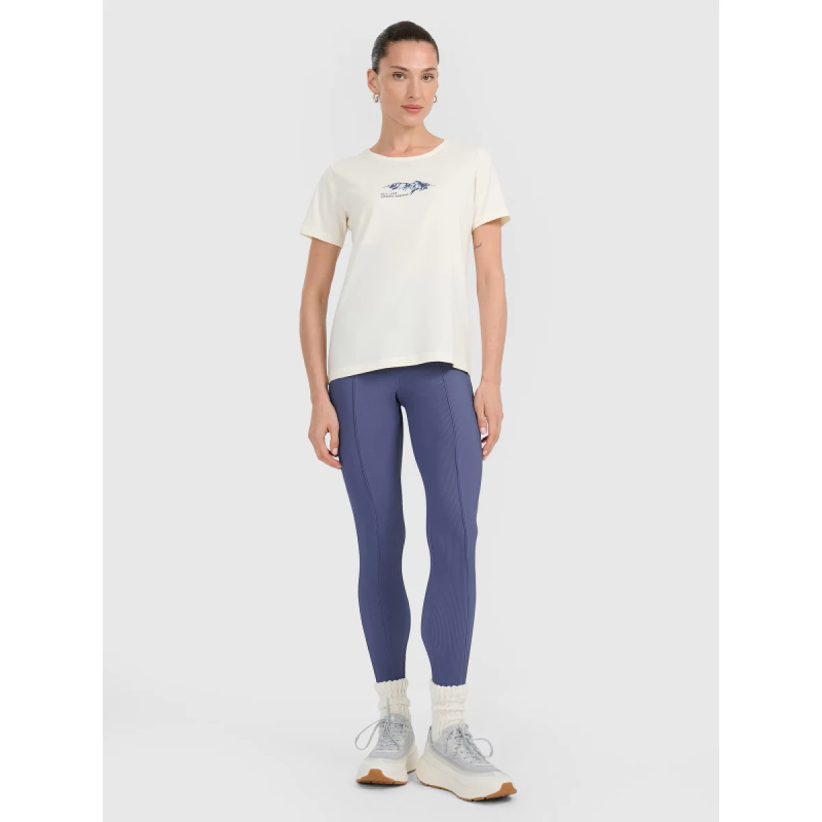 Dámske legíny 4F TIGHTS CAS F237-WAW25TTIGF237-32S-DENIM · záber 4