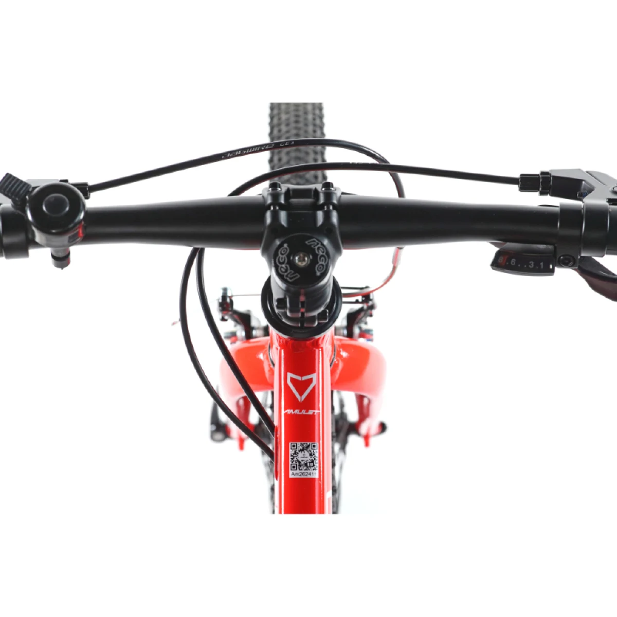 Juniorský horský bicykel AMULET 24 Feuerwehr, red white · záber 2