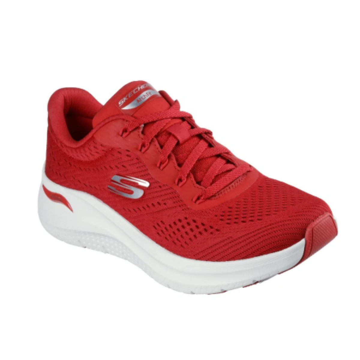 Dámska rekreačná obuv SKECHERS Arch Fit 2.0 Big League W red white · záber 1