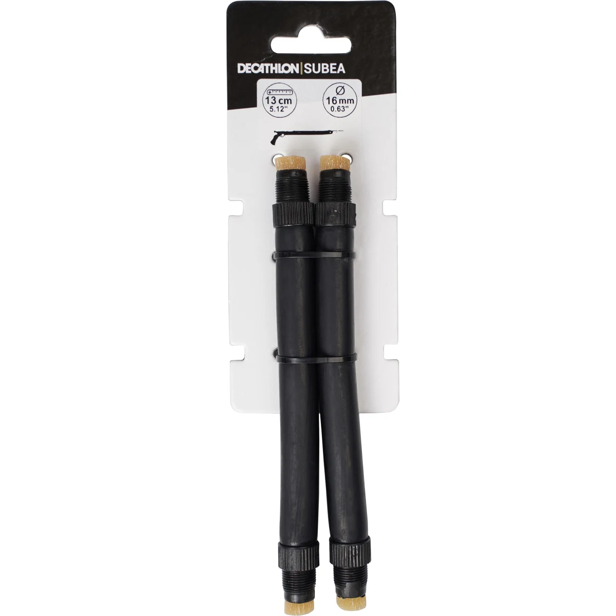 DECATHLON Upínacie gumy 2 ks 16 mm SPF 13 cm na harpúnu 50 cm na podmorský rybolov bez · záber 2