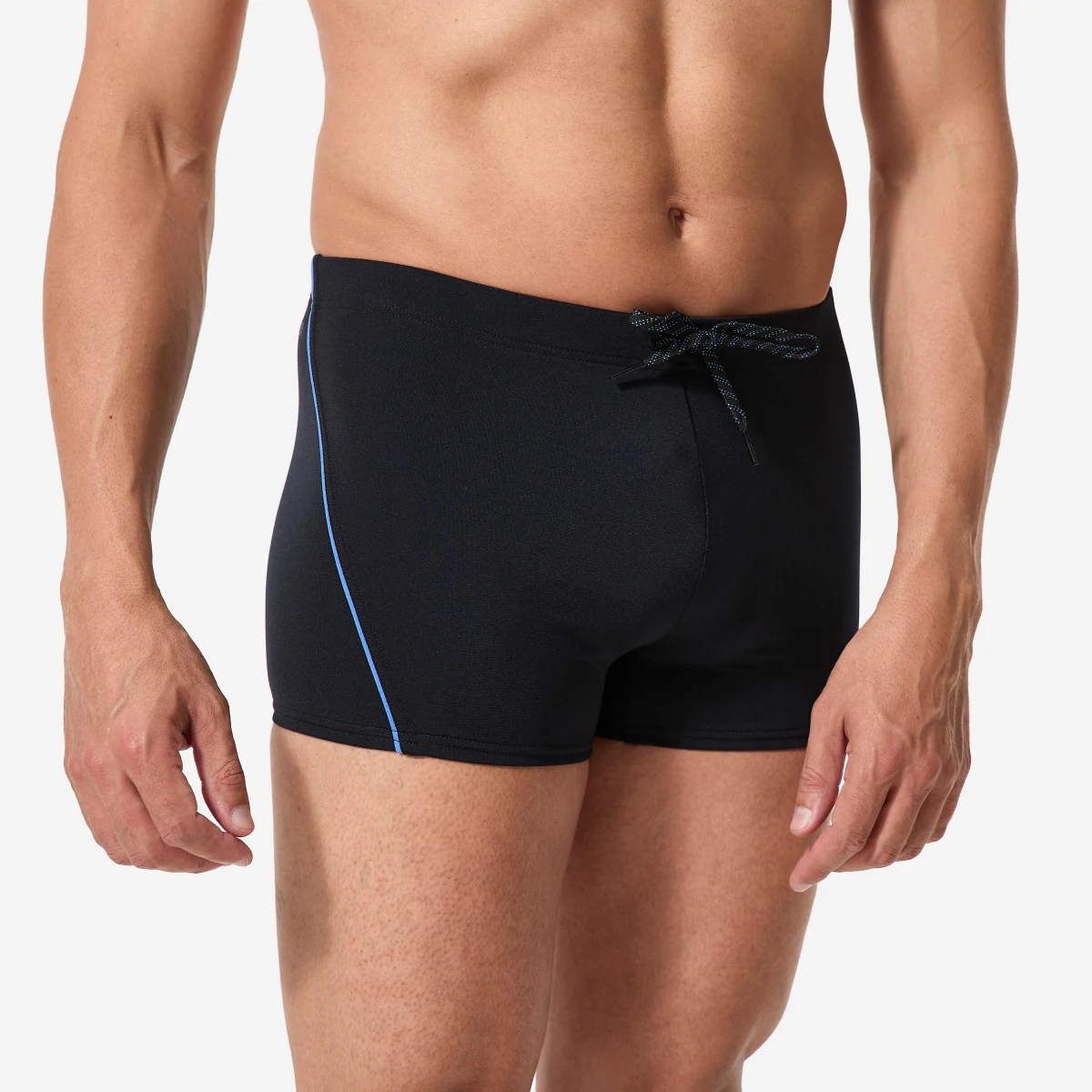 DECATHLON Pánske boxerkové plavky Plus čierno-modré 2XL-3XL · záber 1