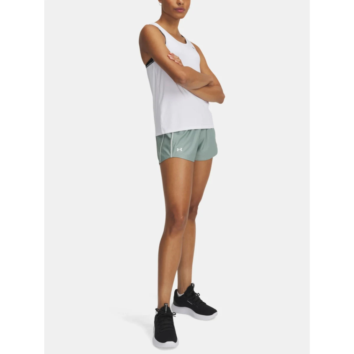Dámské tréninkové kraťasy UNDER ARMOUR Tech Play Up Shorts-GRN · záber 3
