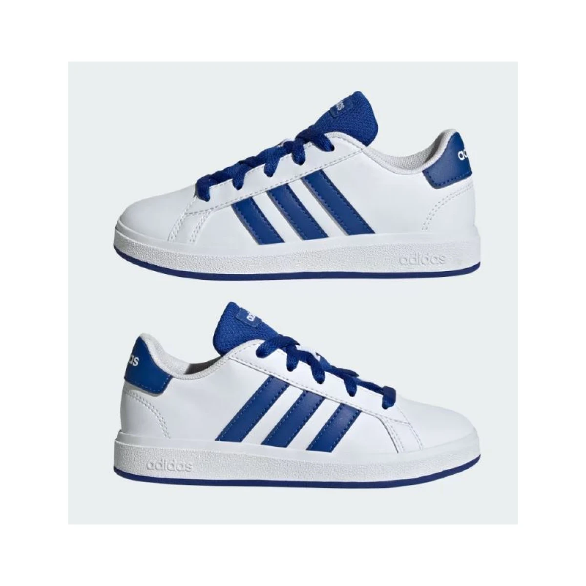 Chlapčenská rekreačná obuv ADIDAS Grand Court 2.0 Jr cloud white team royal blue core black · záber 4