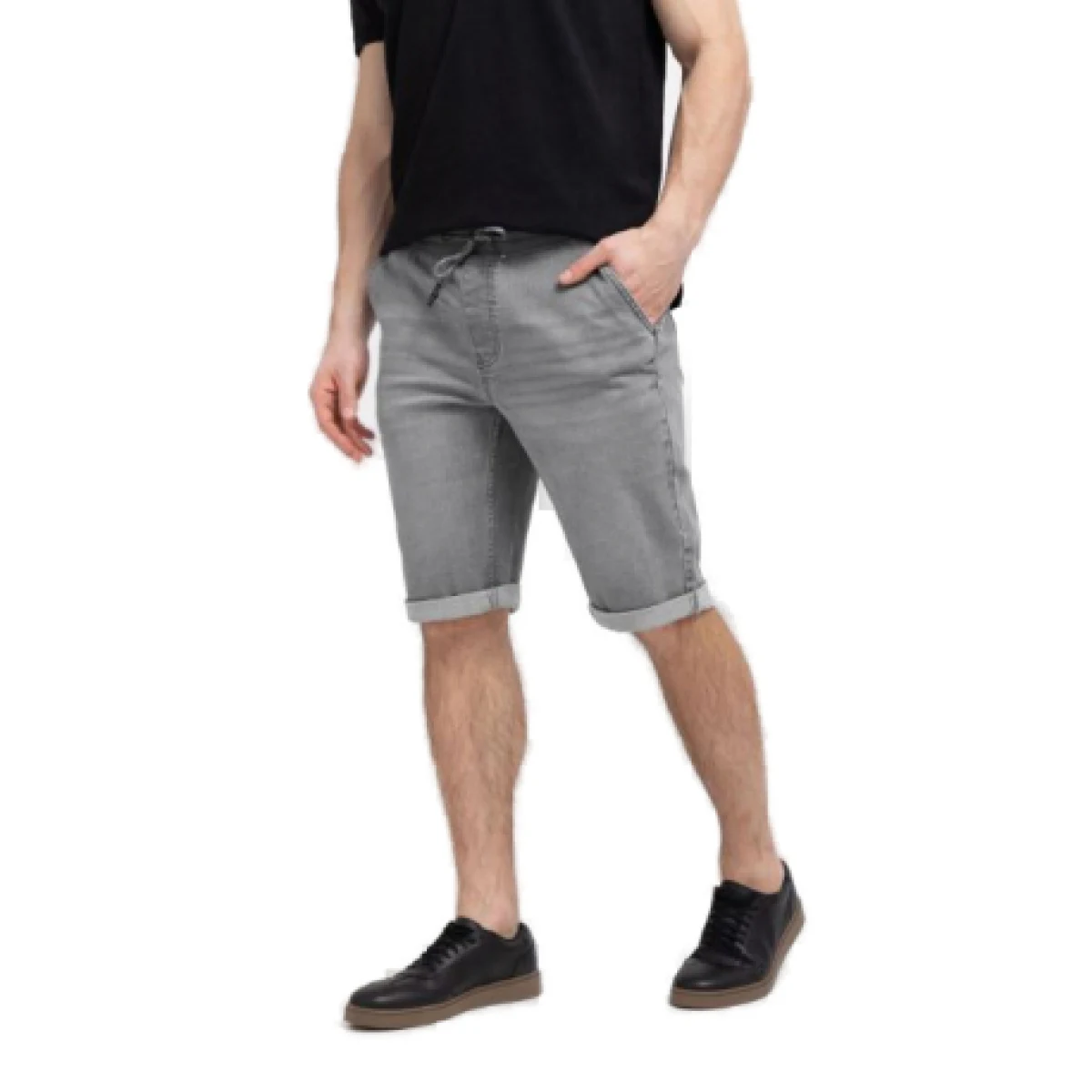 Pánské denimové kraťasy VOLCANO CARST-702-GREY · záber 1