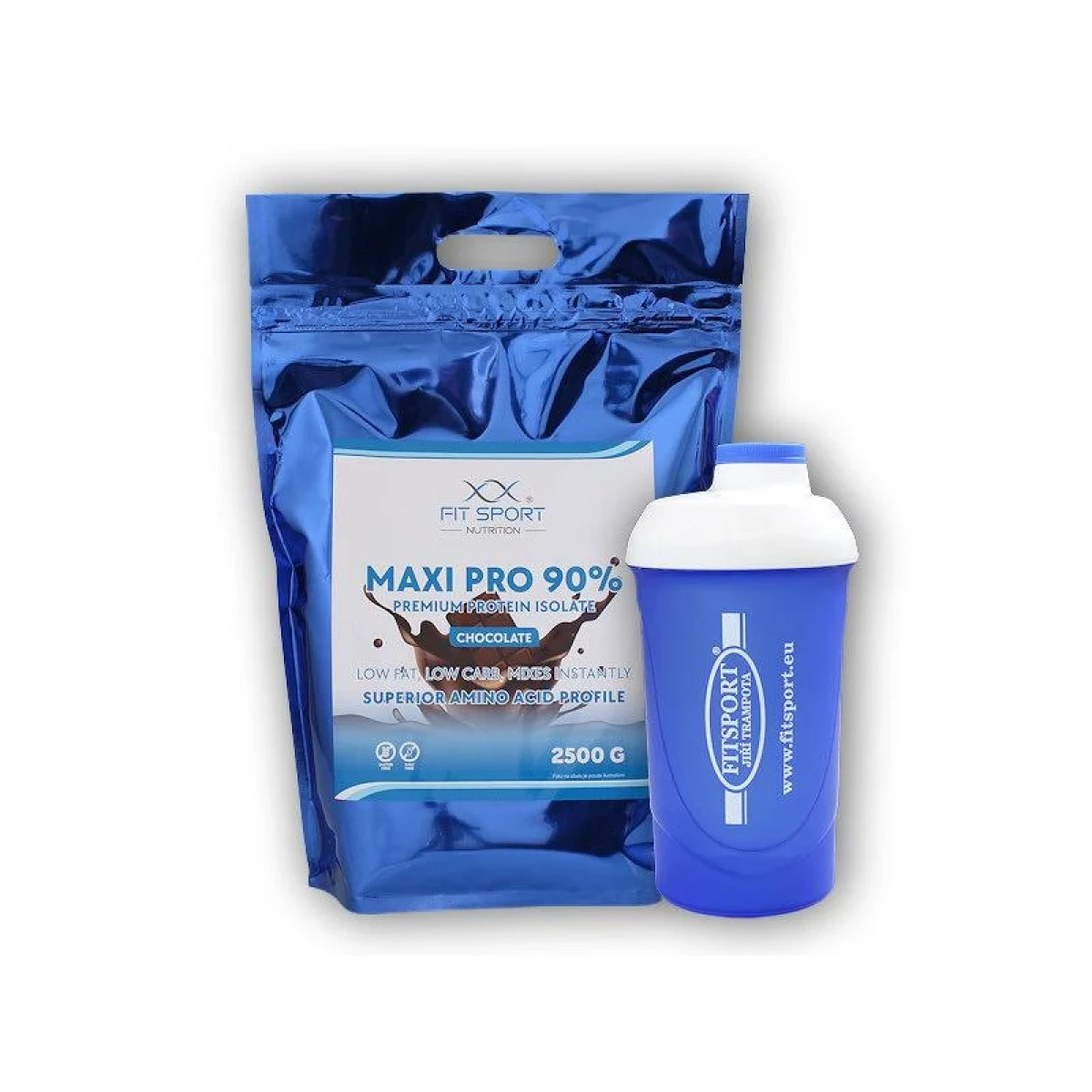 Fit Sport Nutrition Maxi Pro 90% 2500g + šejkr Fitsport · záber 1