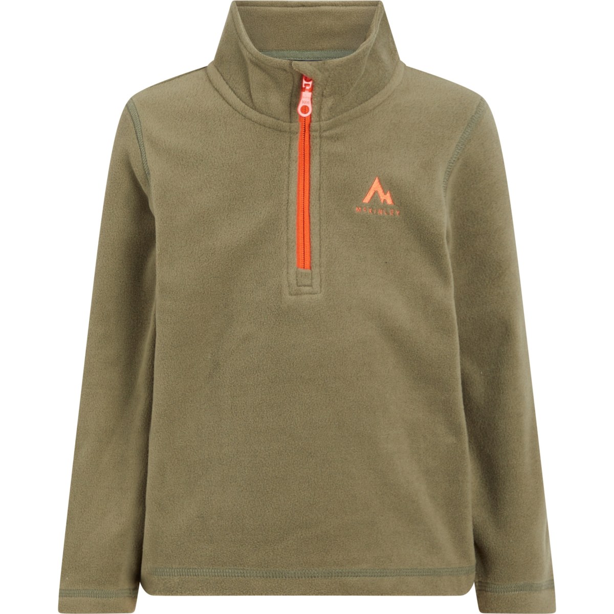 McKinley Tibo Fleece Half-Zip Kids - Veľkosť: 110 | Farba: Zelená · záber 1