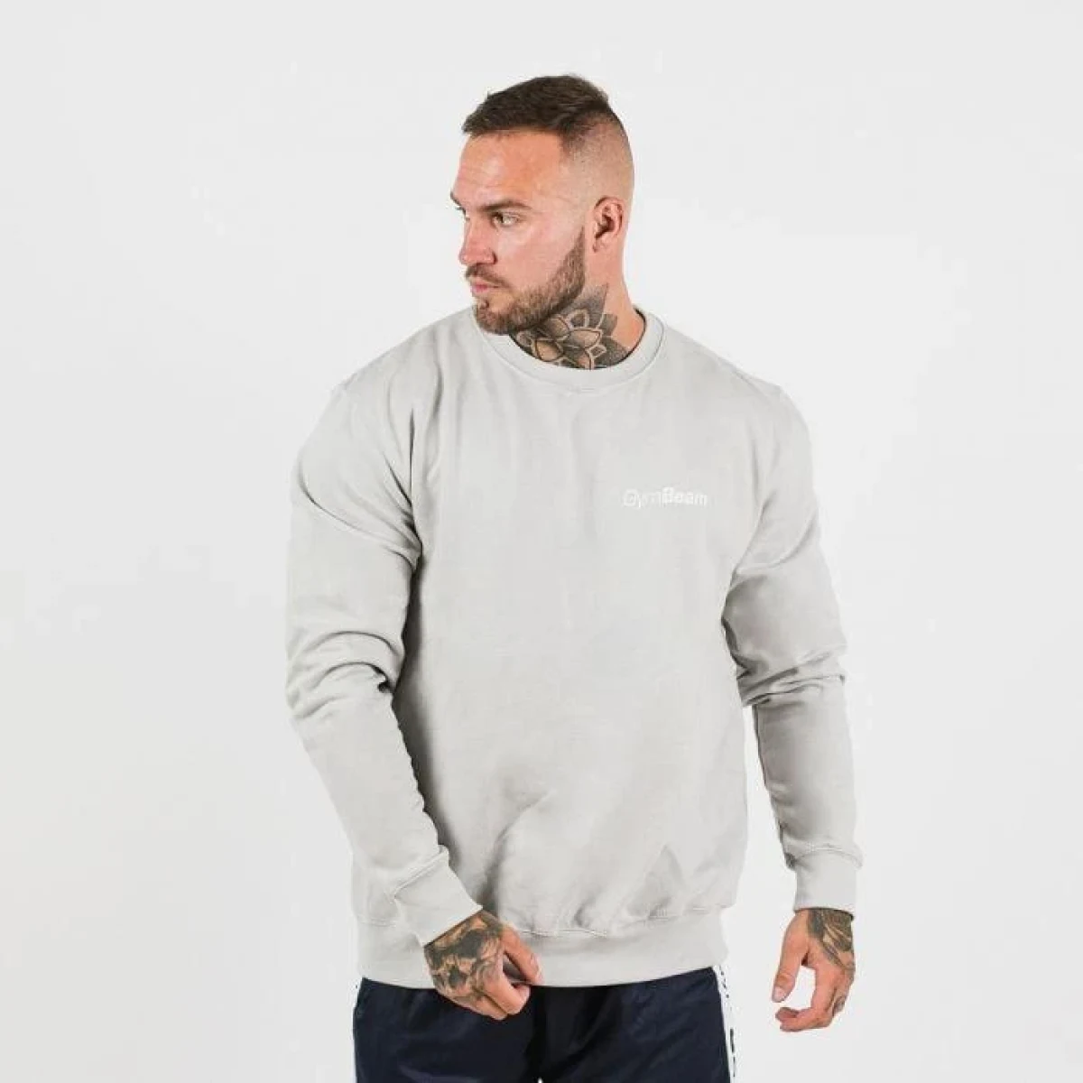 GymBeam Mikina PRO Jumper Moon Grey - Velikost: S | Barva: sivá | Hmotnost: 0,35 kg | Balení: 36 · záber 7