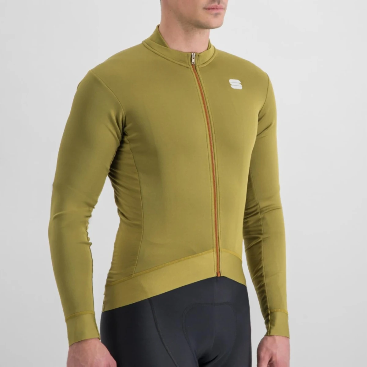 Pánský cyklistický dres s dlouhým rukávem SPORTFUL Monocrom thermal jersey, masala · záber 4