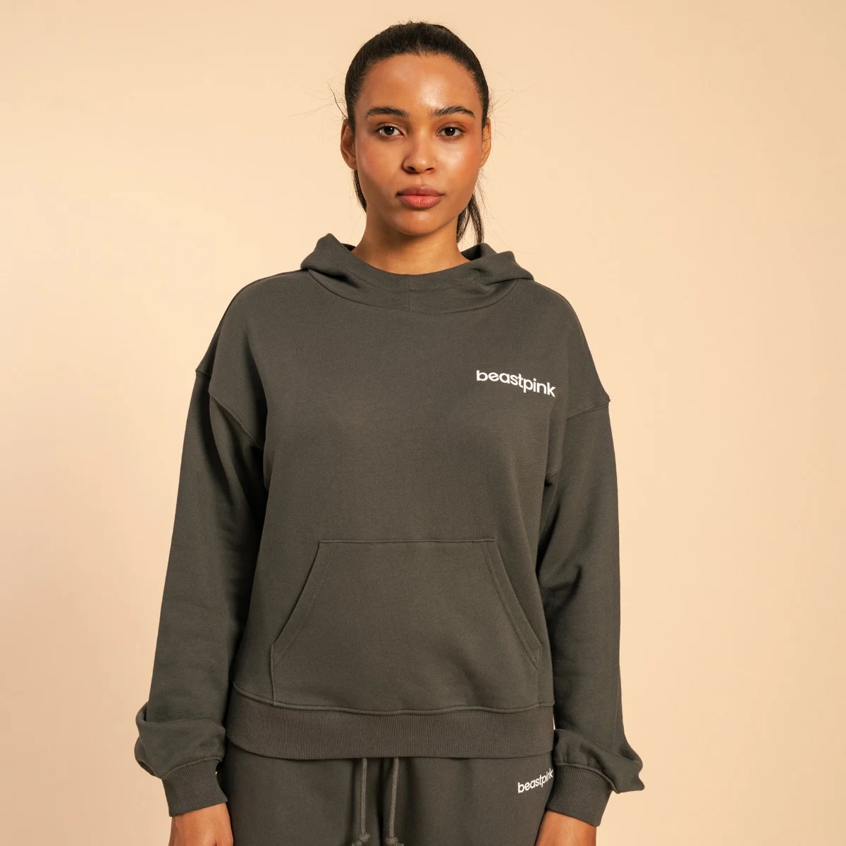 BeastPink Women‘s Serenity Hoodie Shadow - Veličina: XXL | Boja: Sivá | Težina: 0,689 g · záber 1