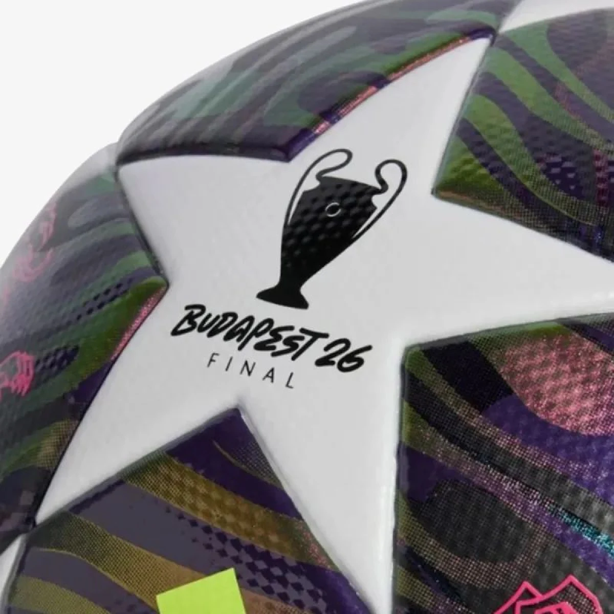 Futbalová lopta ADIDAS UCL LGE F DPURPL WHITE SYELLO · záber 4