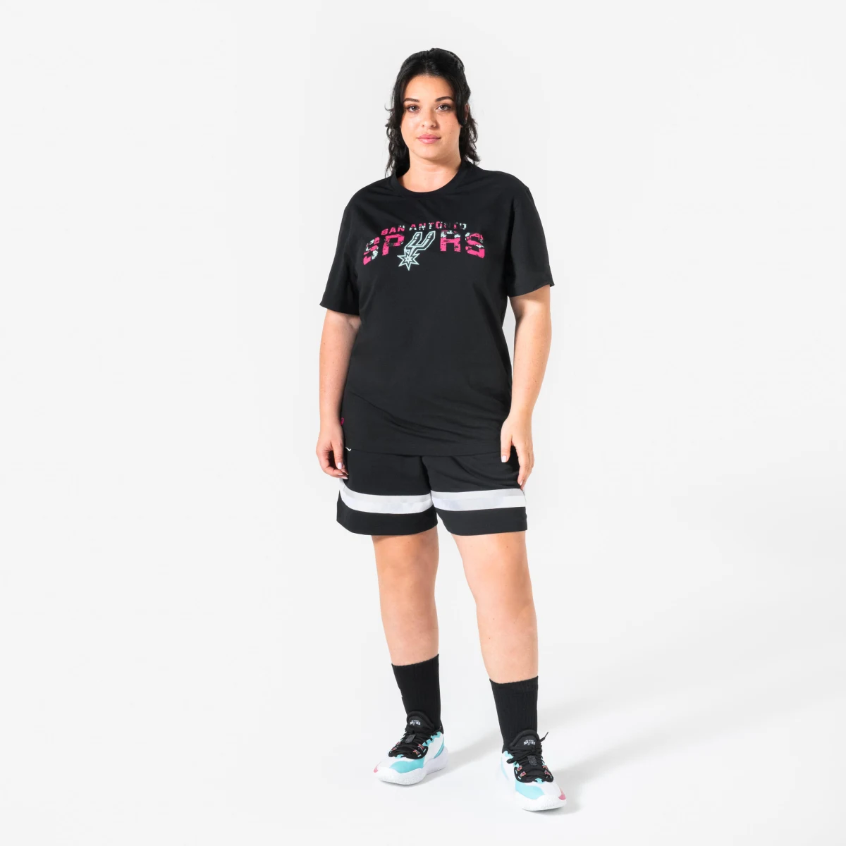KIPSTA Unisex basketbalové tričko 900 NBA Spurs čierne L · záber 2