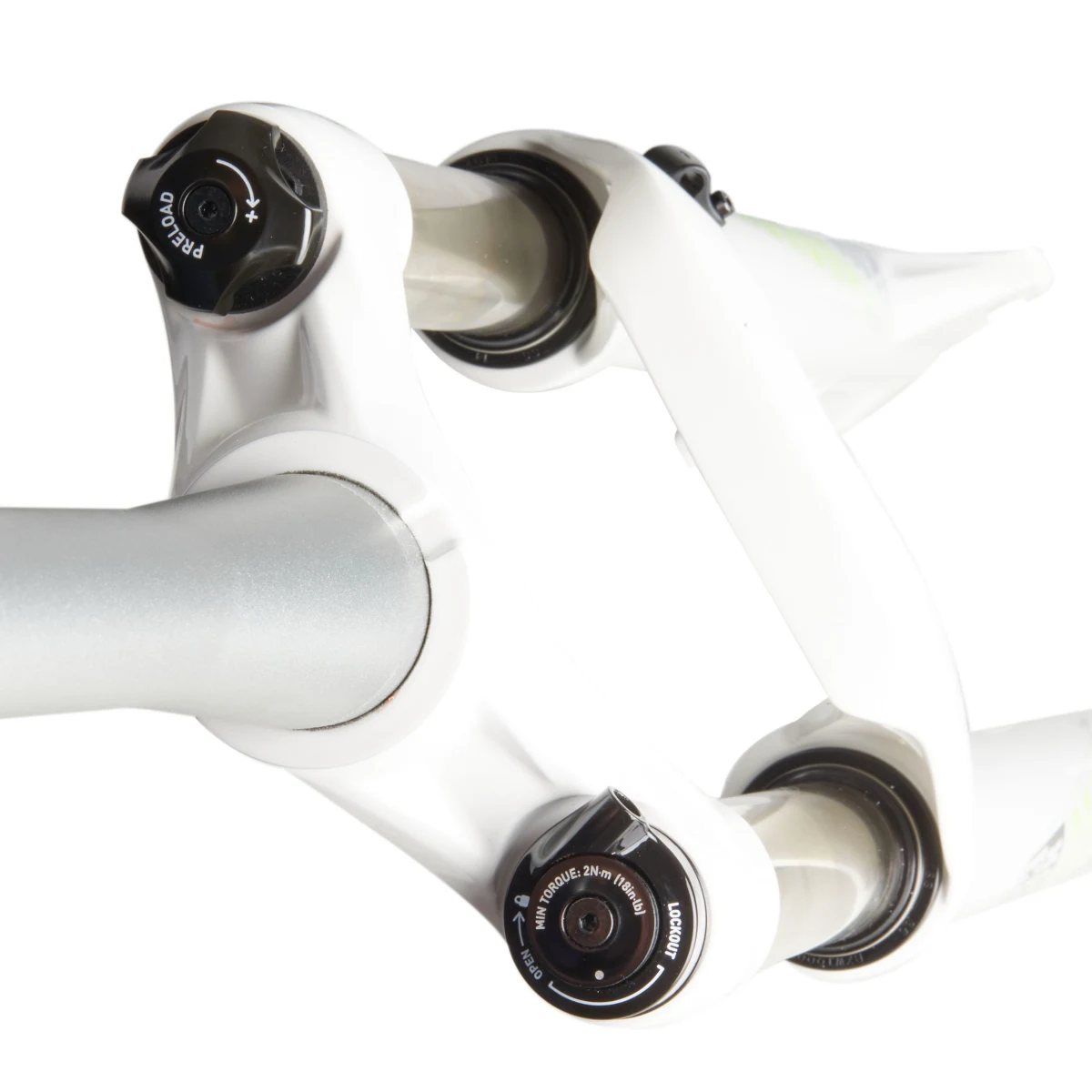 ROCK SHOX Vidlica XC30 TK 27,5" 100 mm Tapered QR 9 mm strieborná bez · záber 2