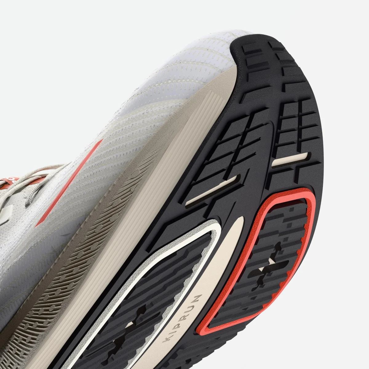 KIPRUN Pánska bežecká obuv Cushion 500 bielo-béžová 39 · záber 2