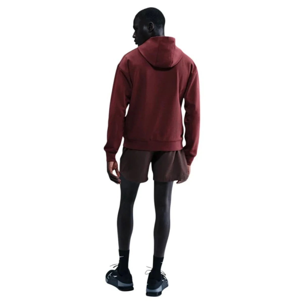 Pánska tréningová mikina s kapucňou NIKE PRO M NP DF NPT MIDLAYER HOODIE DARK TEAM RED BLACK · záber 3