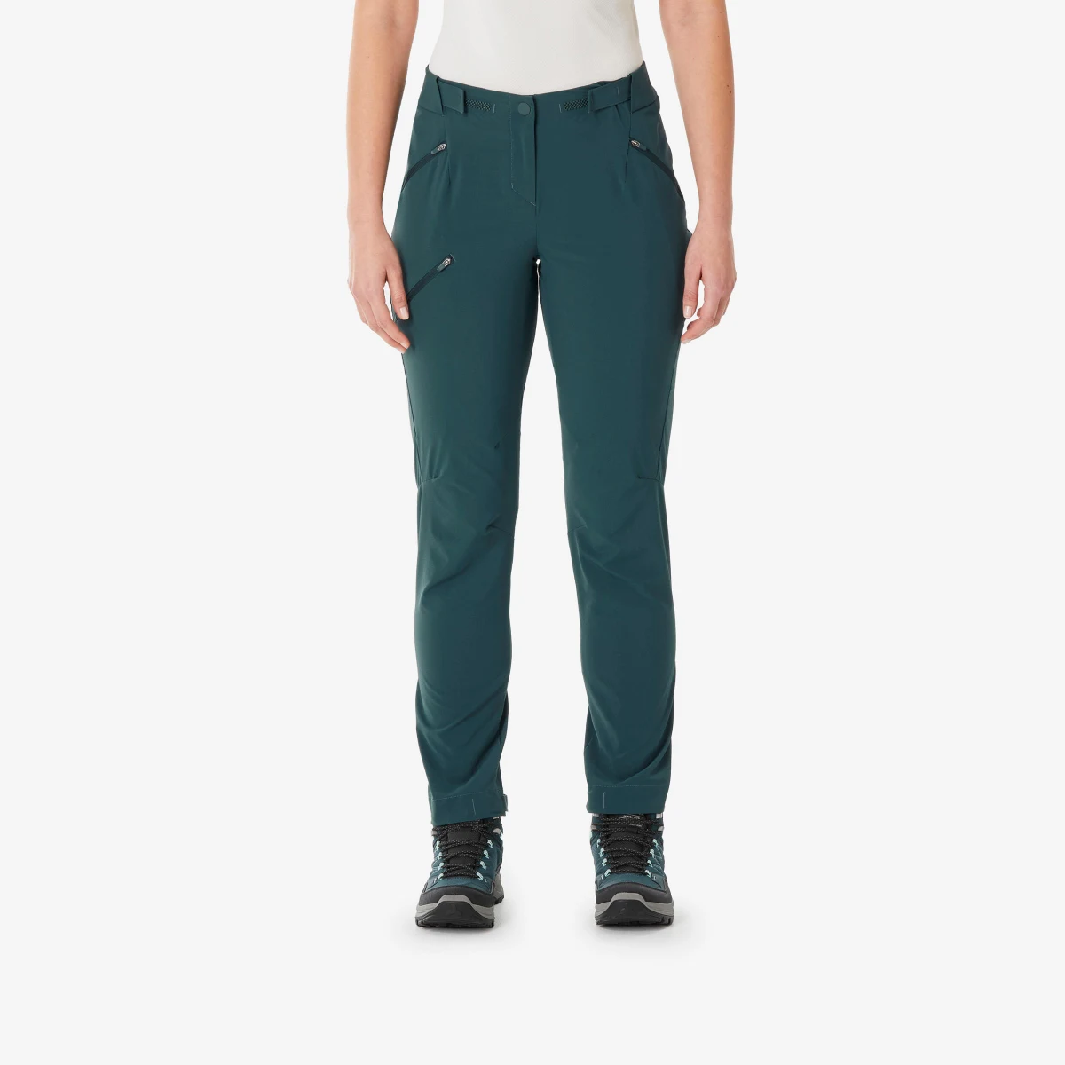 QUECHUA Dámske turistické nohavice MH500 zelené S (L31) · záber 1