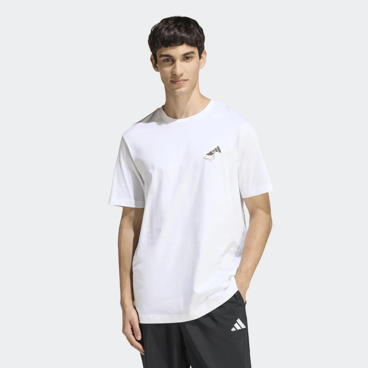 ADIDAS ADIDSA pánske fitness tričko strih regular biele L · záber 1