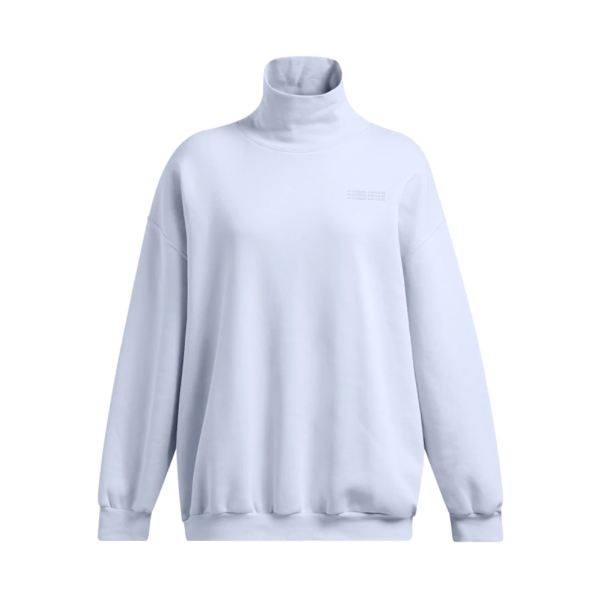 Dámská zateplená mikina UNDER ARMOUR UA Icon Fleece OS Mock Crew-BLU · záber 5