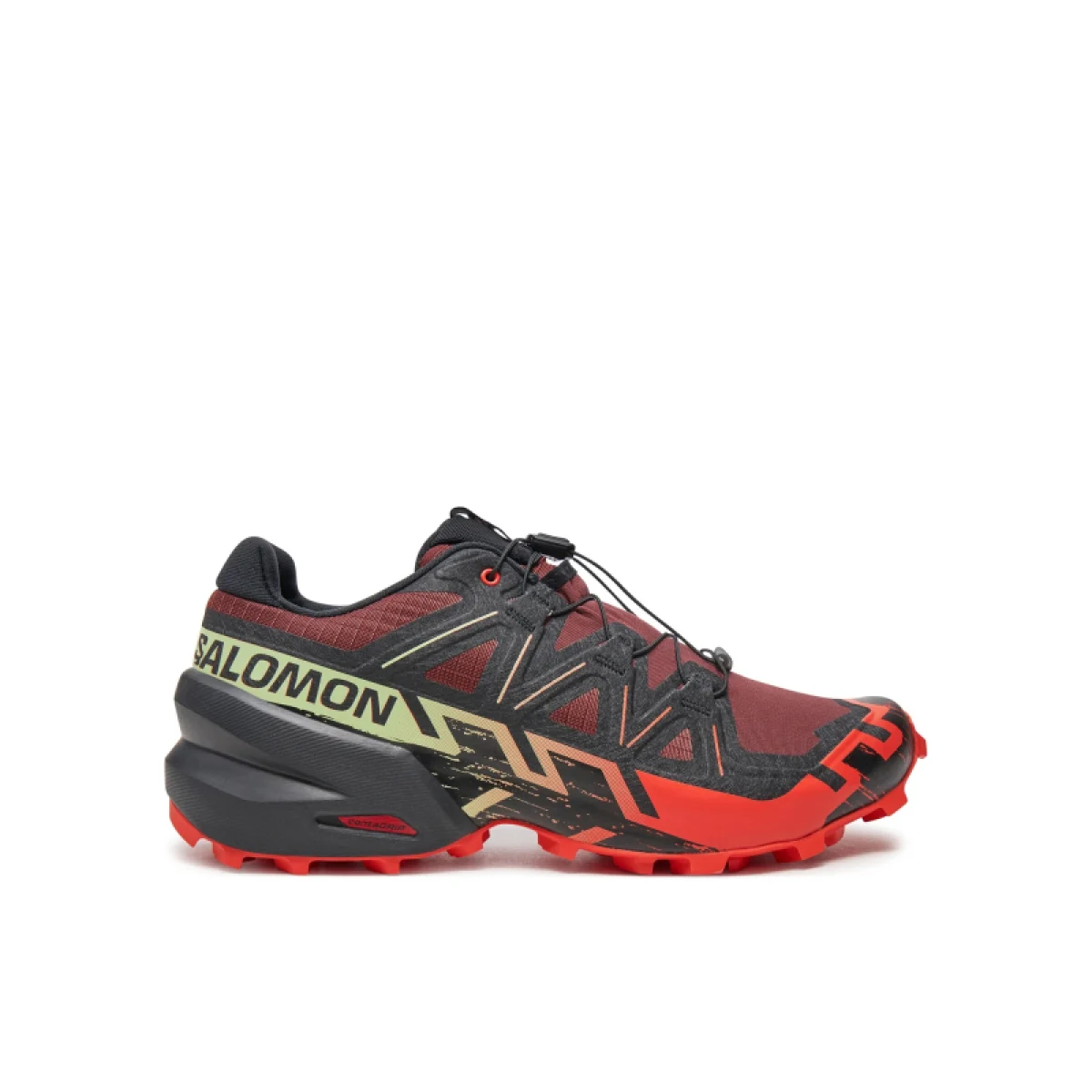 Pánská běžecká trailová obuv SALOMON Speedcross 6 M rum raisin cherry tomato cognac · záber 2