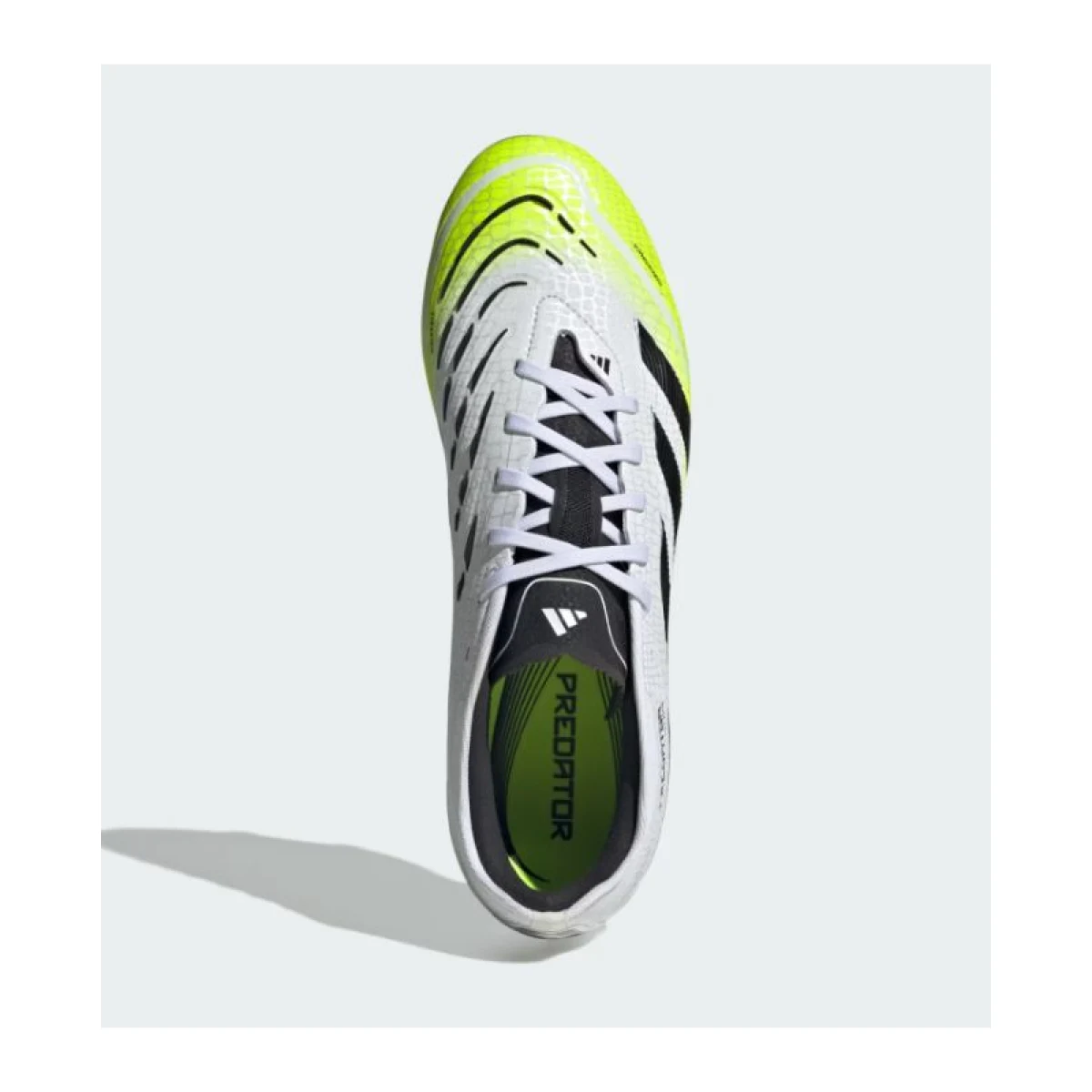 Pánske futbalové kopačky outdoorové ADIDAS Predator Pro M FG cloud white core black lucid lemon · záber 4