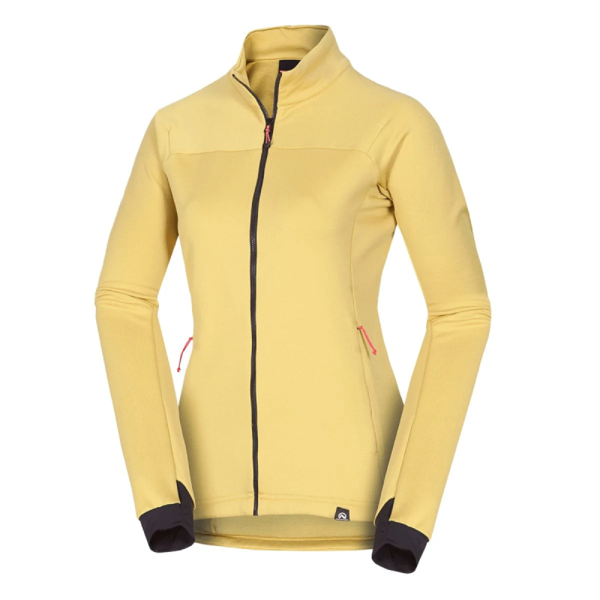 Dámska turistická flisová mikina so zipsom NORTHFINDER ANGELES-520mustard · záber 5