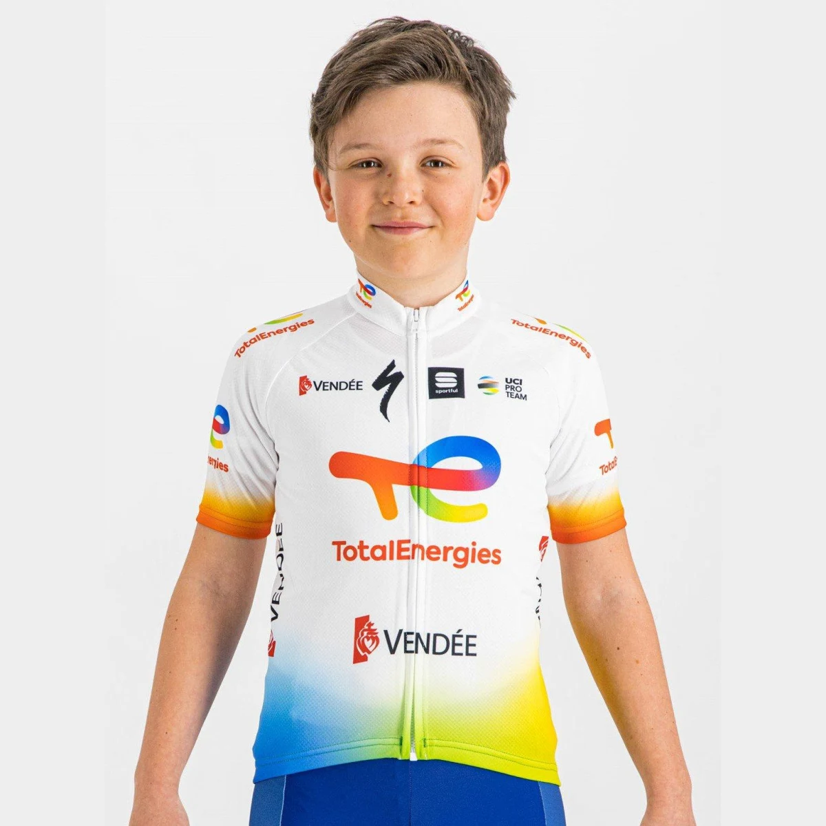 Sportful TotalEnergies Jersey Kids - Velikost: 12 | Barva: Barevná, Biela · záber 2