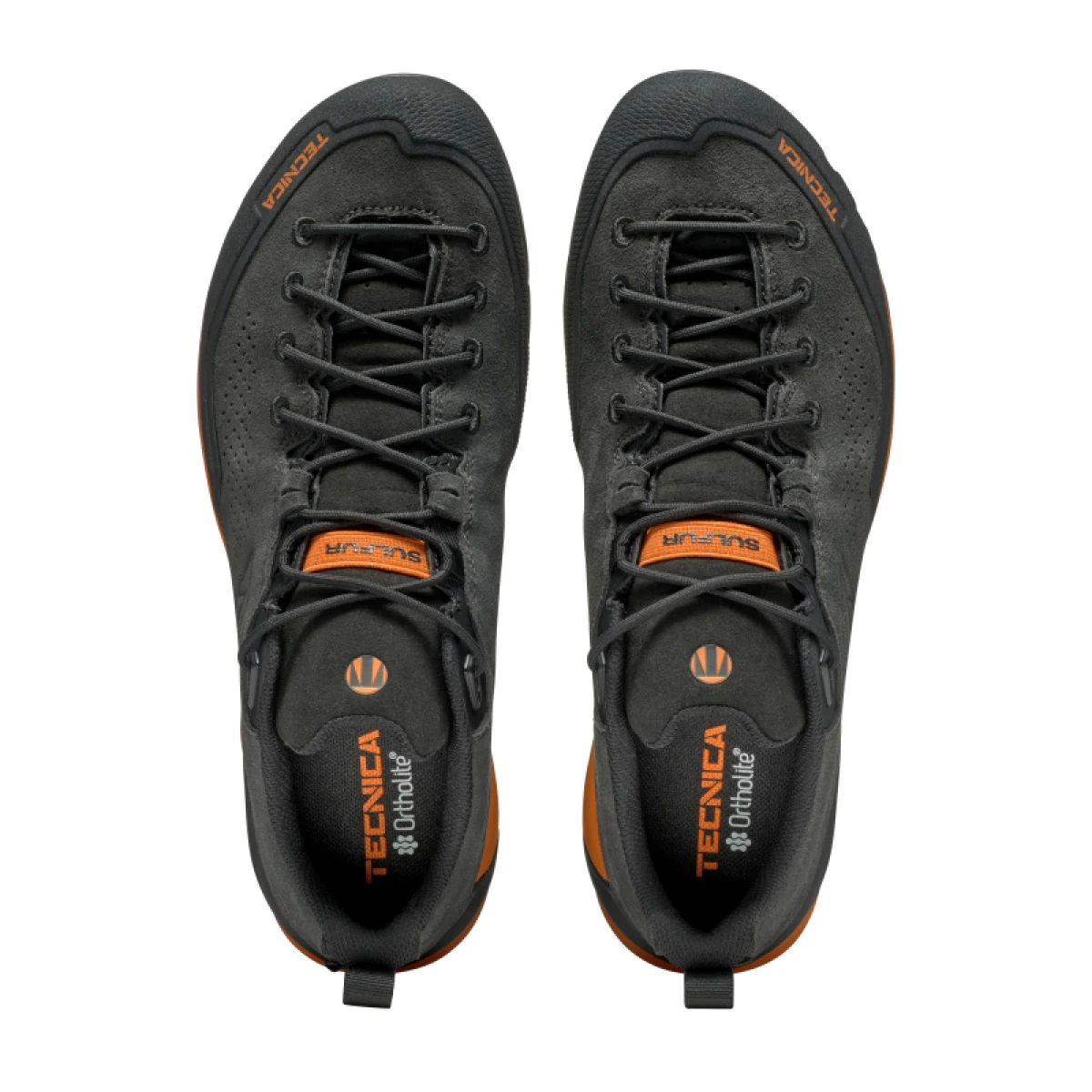 Pánská nízká turistická celokožená obuv TECNICA Sulfur GTX Ms, anthracite ultra orange · záber 4