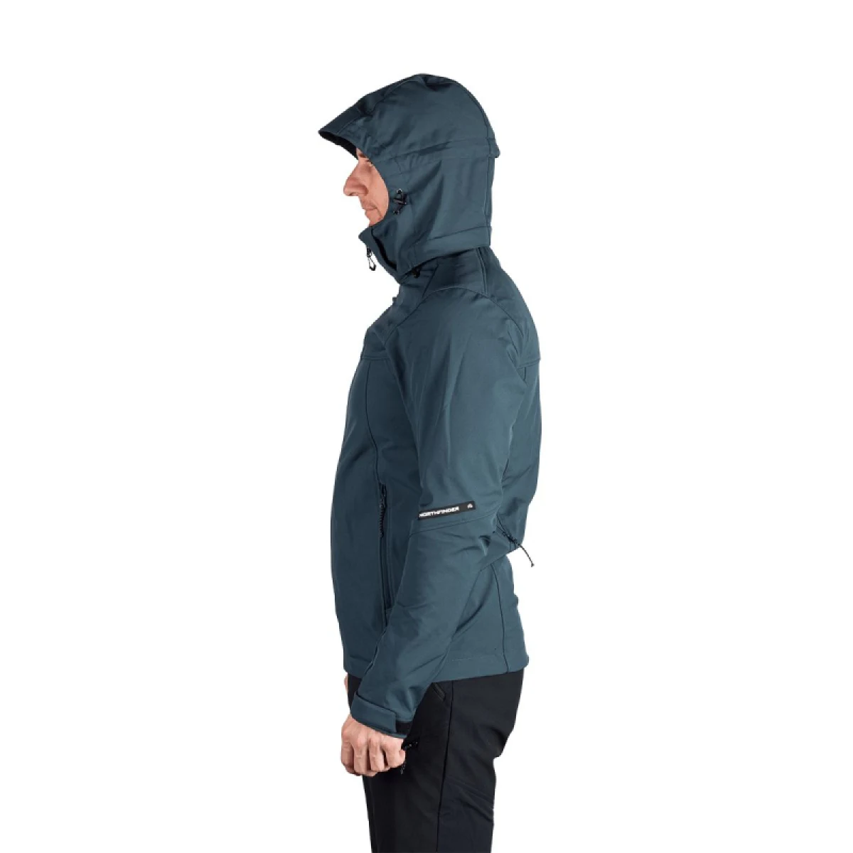 Pánská turistická softshellová bunda NORTHFINDER ANTONI-299darkdenim · záber 4