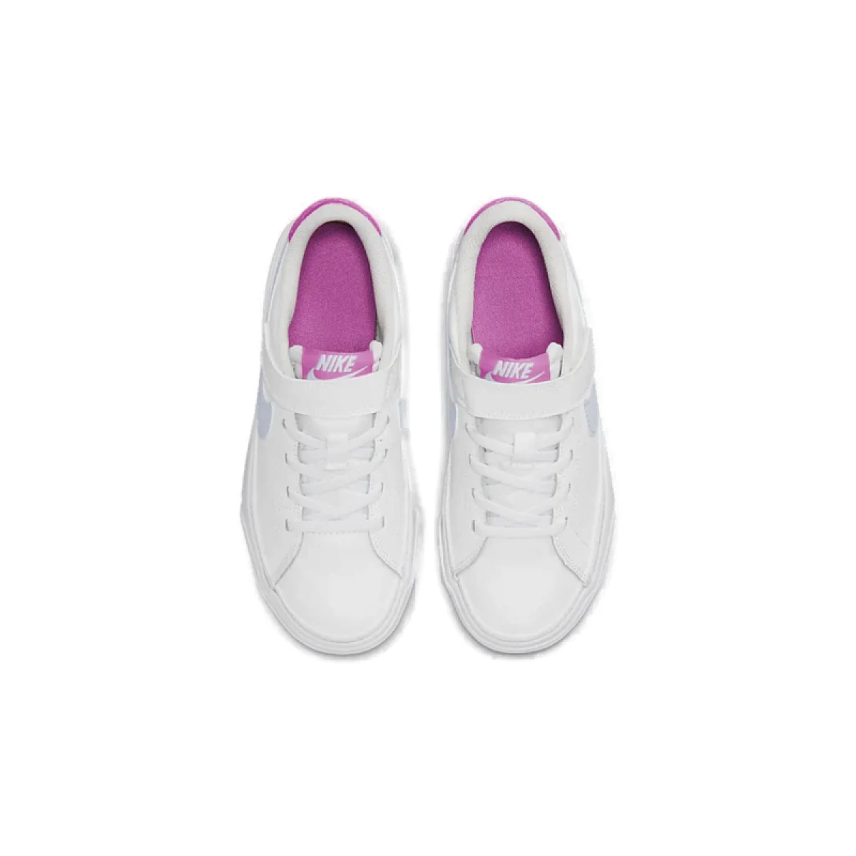 Dívčí vycházková obuv NIKE Court Legacy white cosmic fuchsia pearl pink football grey · záber 4