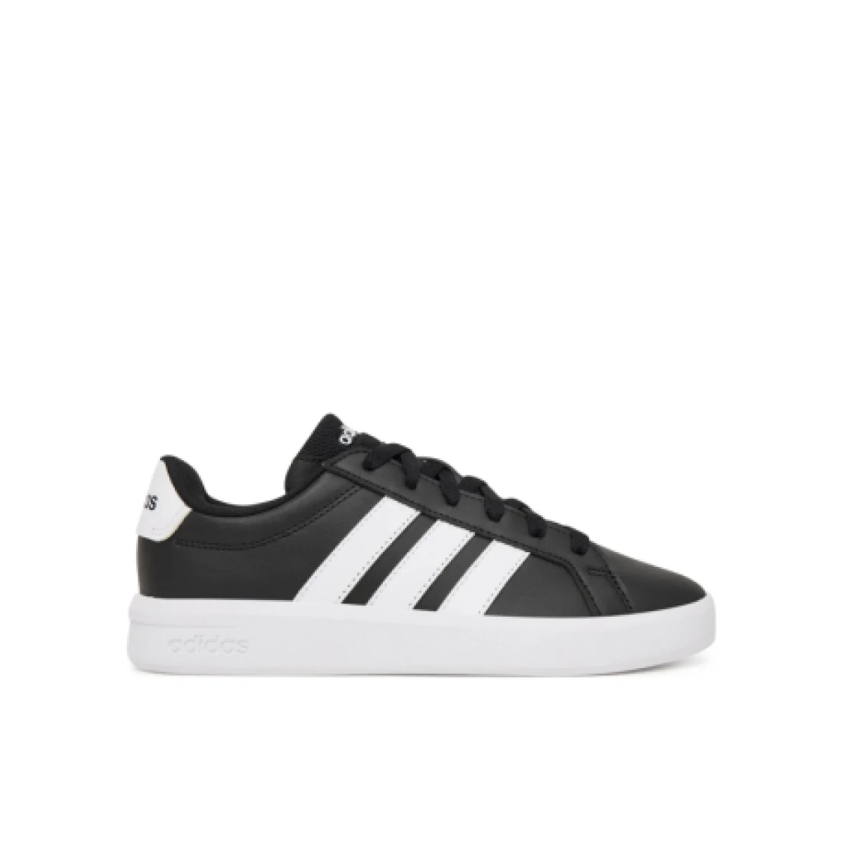 Juniorská rekreační obuv ADIDAS Grand Court 3.0 Jr core black cloud white cloud white · záber 1