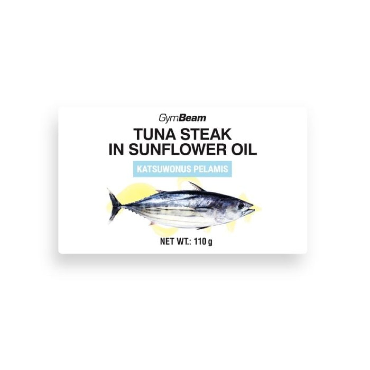 GymBeam Steak z tuniaka v slnečnicovom oleji - Hmotnosť: 0,11 kg | Balenie: 10 · záber 1